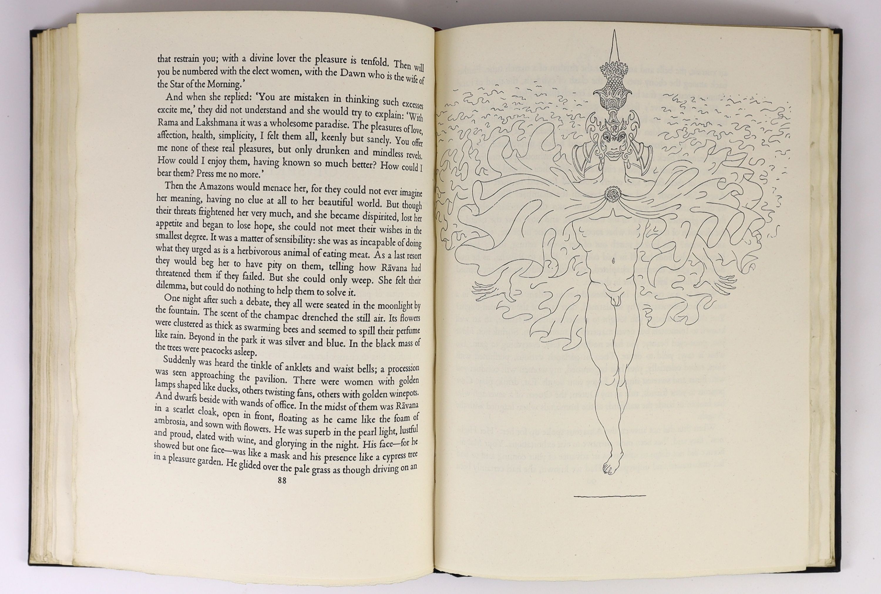Collins, Maurice - Quest for Sita, one of 500, illustrated by Mervyn Peake, 4to, buckram, Faber & Faber, London, 1946